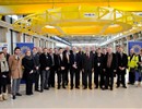 Representatives of the F4E and ITER IO teams involved in the construction of the PF Coils building with the main contractors.