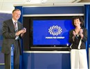 Inauguration event, 28 June 2007. Spanish Minister Cabrera Calvo-Sotelo and Commissioner Potocnik unveiling the logo
