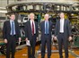 Director of  Consorzio RFX, R. Piovan, ITER Director General, Prof. O. Motojima, F4E Director F. Briscoe, and President of Consorzio RFX, Prof. F. Gnesotto in front of the RFX machine © martimex