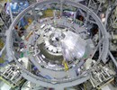 The 17 out of 18 sectors of JT60-SA's plasma vessel (the double-walled vacuum vessel which will enclose the 100 million degrees hot plasma) have been assembled. (Image courtesy of JAEA)