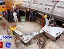 The GE/Alstom team by the TF coil before its transportation to CEA Saclay for testing