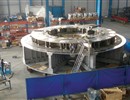 Preassembly of the cryostat base in the manufacture’s factory