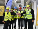 (L-R) Kijung Jung, Head of ITER Korea; Delegate of ITER China; Johannes Schwemmer, Director of F4E; Joaquín G. Vidal, Ferrovial; Bernard Bigot, Director of ITER Organization; Anatoly Krasilnikov, Head of ITER Russia at the handover ceremony held on the ITER construction site, Cadarache, France.
