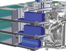 3D image of the ITER Port cells and casks, part of the Remote Handling system. Copyright: ITER IO