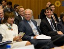 From left to right: Prof. Lena Treschow Torell, Head of the Swedish Royal Technology Mission, His Majesty King Carl XVI Gustaf of Sweden, and F4E Director Didier Gambier