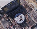 Aerial view of the Tokamak complex where the biggest fusion device will be installed. ITER construction site, Cadarache, France © SNC Engage