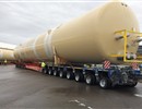 One of the two quench tanks stored at the ITER worksite. Manufactured by Air Liquide and their subcontractor Chart Ferox, it is 35 m long and has a diameter of 4.5 m. It weighs approximately 160 tonnes.
