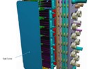 Three-dimensional  view of the Helium-Cooled Lithium-Lead (HCLL) Test Blanket Module (TBM) which will use liquid lithium-lead metal to produce tritium