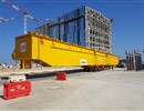 The second girder of the cranes operating  in the Assembly Hall has arrived at the ITER site, March 2016.