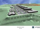 Artist’s 3D impression of the adaptation works on the ITER site